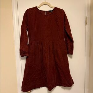 Madewell Rust Red 3/4 Sleeve Dress